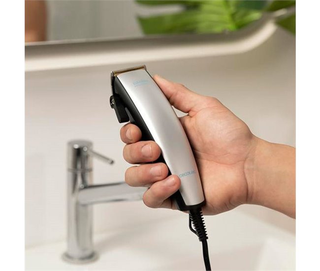 Cortapelos con cable Cecotec Bamba PrecisionCare Power Blade Titanium 500mAh 9 peines negro/inox Gris