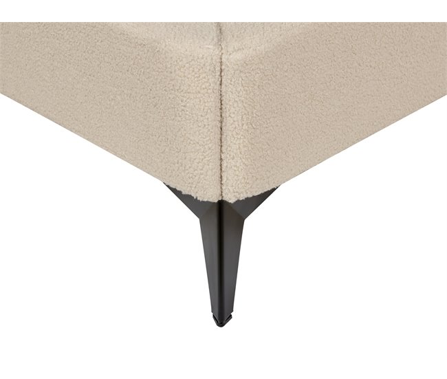 Beliani Cama Bouclé MELLE 155x240 Beige