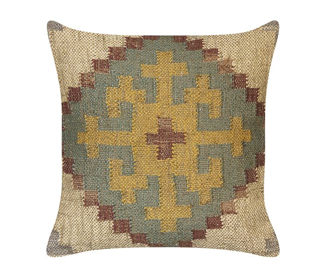 Beliani Cojín decorativo SARON 45x45 Verde