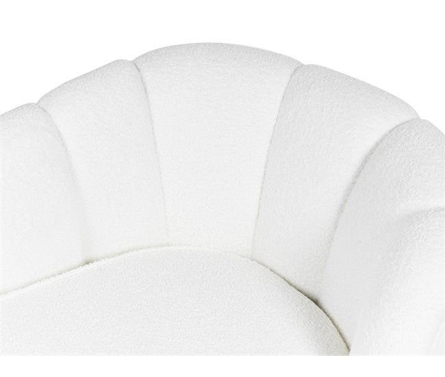 Beliani Chaise longue Bouclé ALLIER Beige