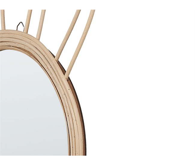 Beliani Espejo decorativo GOLONG Natural