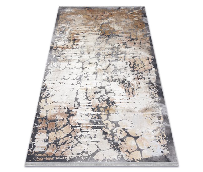 Alfombra LUCE 74 moderna Pavimentación ladrillo vintage 77x150 Marron