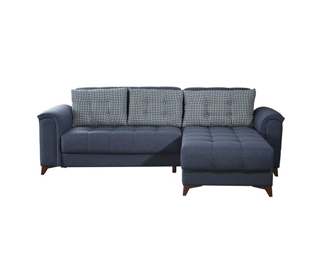 Chaise longue reversible con cama ELZA Azul