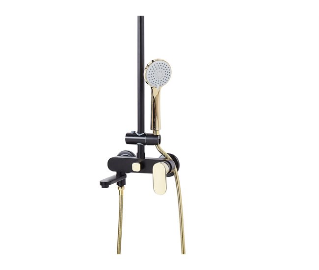 Columna de ducha GURARA 23x36 Negro/ Crema