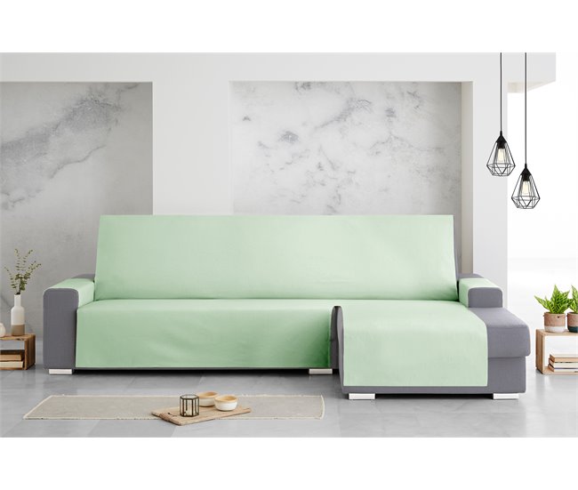 Protector Cubre Sofá Royale Chaise Longue Derecho Extra Verde