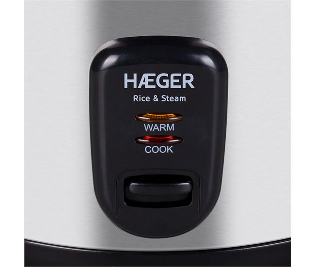 Arrocera Eléctrica HAEGER Rice & Steam - 1,8L Inox
