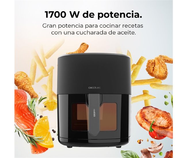 Cecotec Freidora sin aceite Freidora de aire Cecofry Fantastik Wi Negro