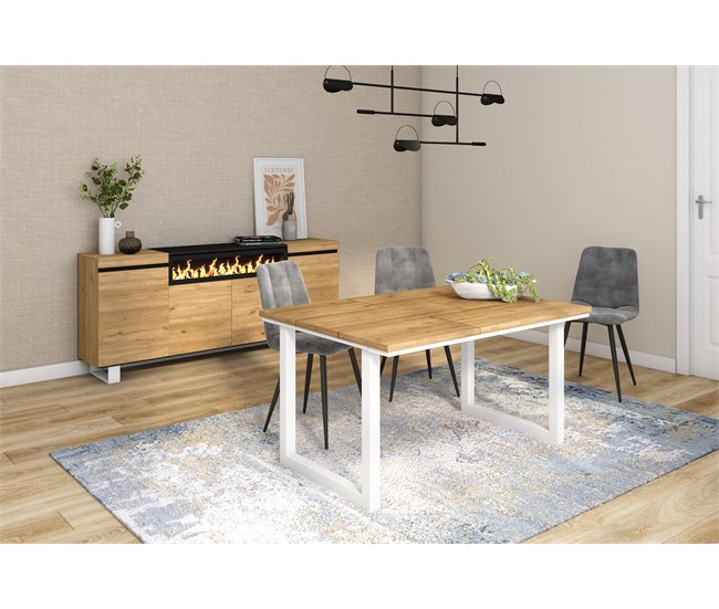 Mesa de Comedor Natural 140x90 Marron