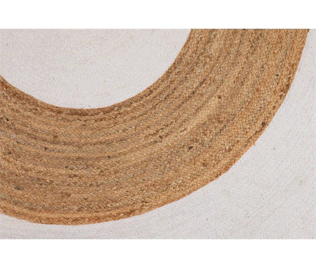 Alfombra Yute Adda Home Natural/ Blanco