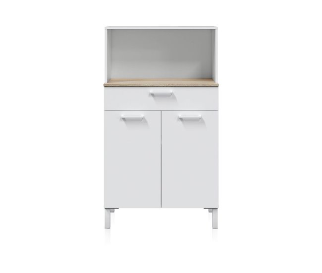 Alacena cocina Colin 2 Puertas 72 Natural/ Blanco