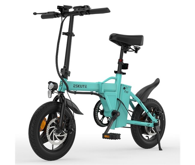 Bicicleta eléctrica ESKUTE F100 de 14 pulgadas 250 W 36V9AH Azul
