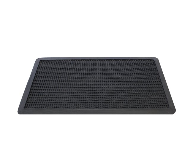 Acomoda Textil – Felpudo de Goma Antideslizante de Entrada. Pinchos 30x55 Negro