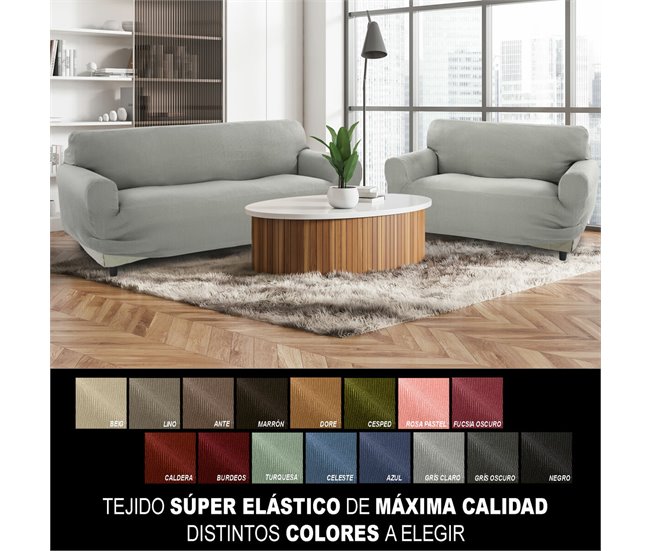 Funda para Sofá Pocket Duo Romeo Gris Claro