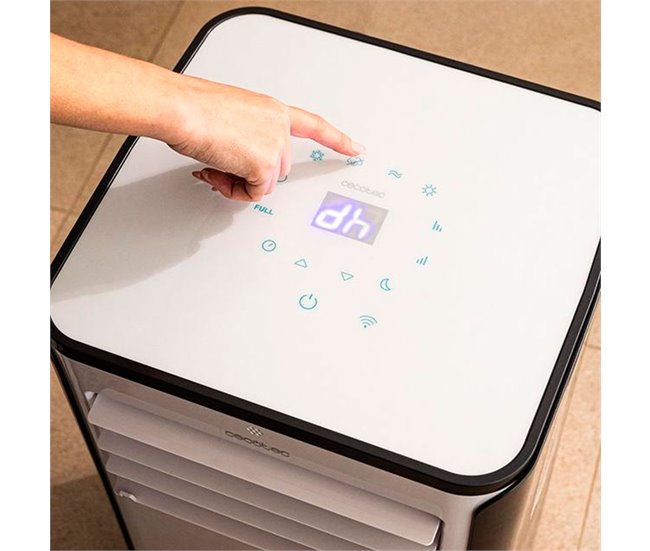 Aire acondicionado portátil ForceClima 9500 Soundless Heating Connnected Cecotec Blanco/ Gris