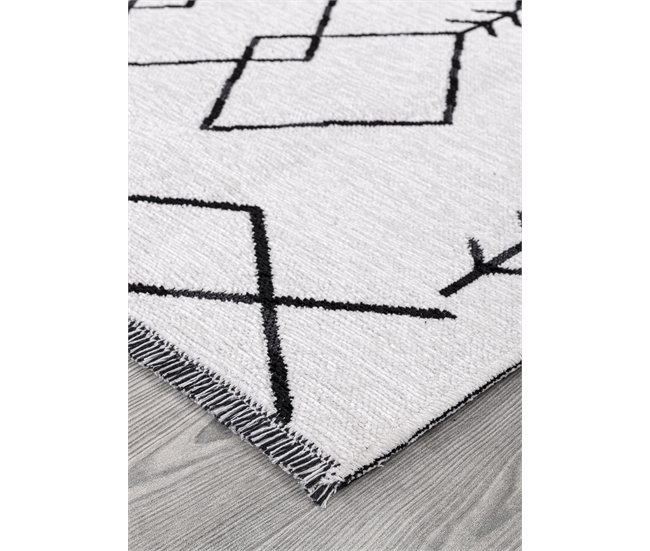 Alfombra reversible PALERMO ESTAMPADA Blanco