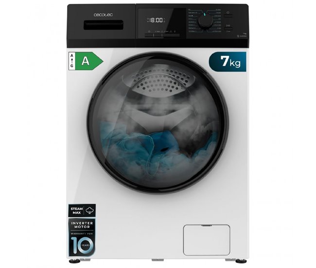Cecotec Lavadora de carga frontal Bolero Dresscode 7410 Inverter Blanco