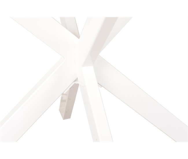 Mesa de cocina extensible ELIPSE 100/130x100cm Blanco