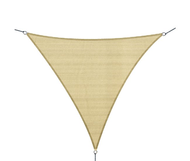 Toldo Vela Triangular PE Outsunny 300x300 Marron