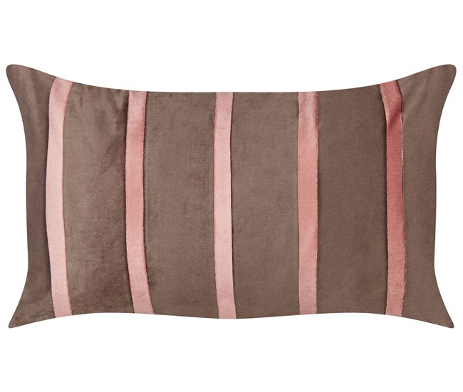 Beliani Cojín decorativo CRODYLINE 35x60 Marron