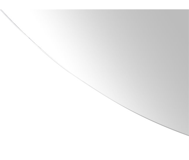 Beliani Espejo de baño LOUE 60x4 Plateado