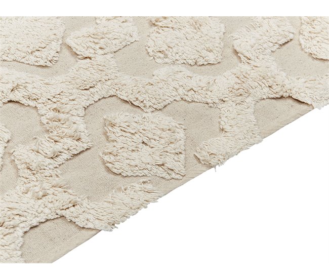 Beliani Alfombra de pelo corto AKSARAY 160x230 Beige