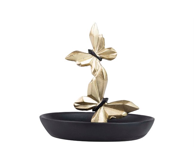 Bandeja Mariposas Negro/ Dorado