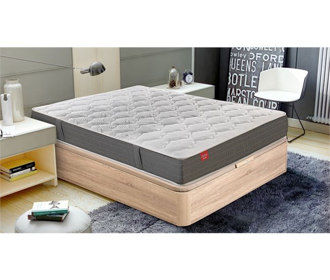 Colchón DREAMLIGHT 8K PIKOLIN de muelles de hilo continuo Normablock + canapé gratis Pikolin color blanco 