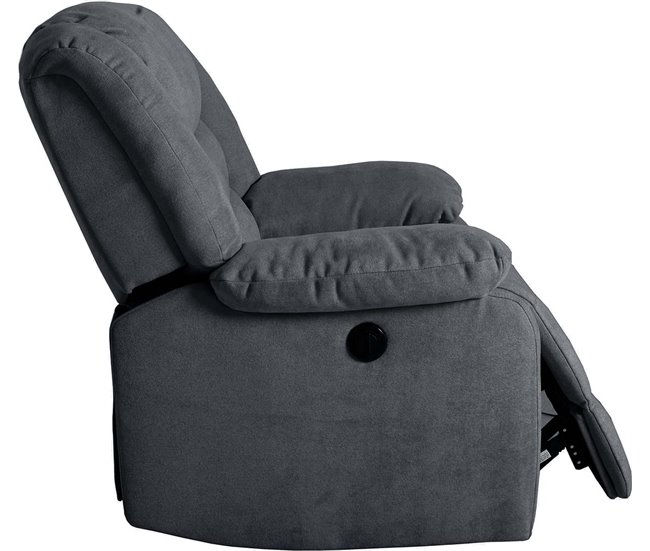 Sillón relax de tela CHEF2 Gris Oscuro
