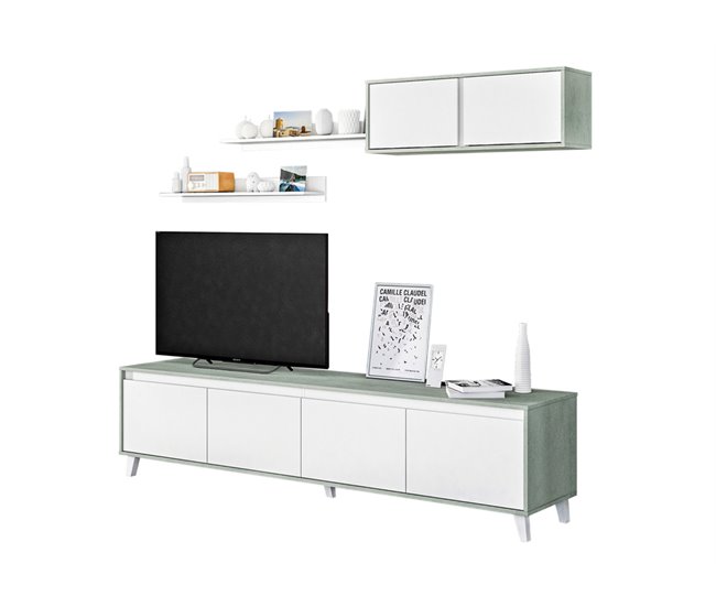 Mueble de salón LINE Cemento