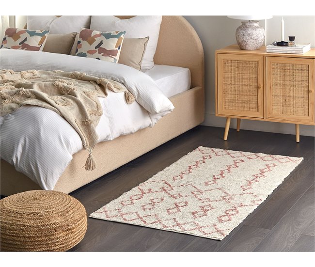 Beliani Alfombra de pelo corto BUXAR 80x150 Beige