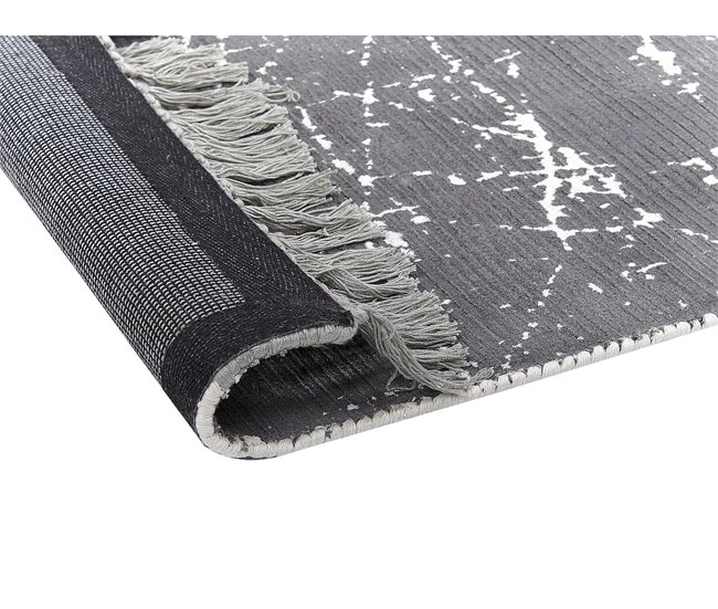 Beliani Alfombra de pelo corto HANLI 140x200 Gris