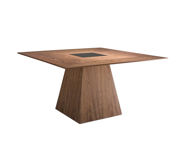 Mesa comedor cuadrada nogal Nogal