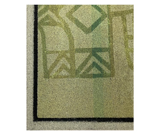 Acomoda Textil – Felpudo de Entrada, Alfombra Rectangular de Goma Verde