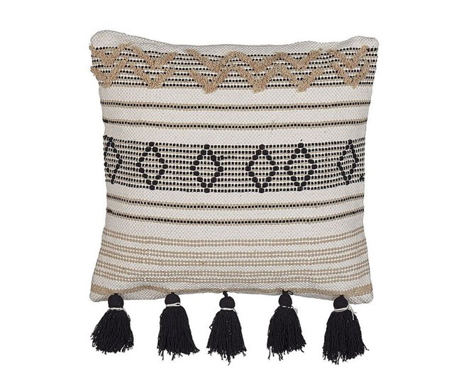 Beliani Cojín decorativo SAMBUCUS Beige