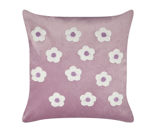 Beliani Cojín decorativo ECHINACEA Lavanda