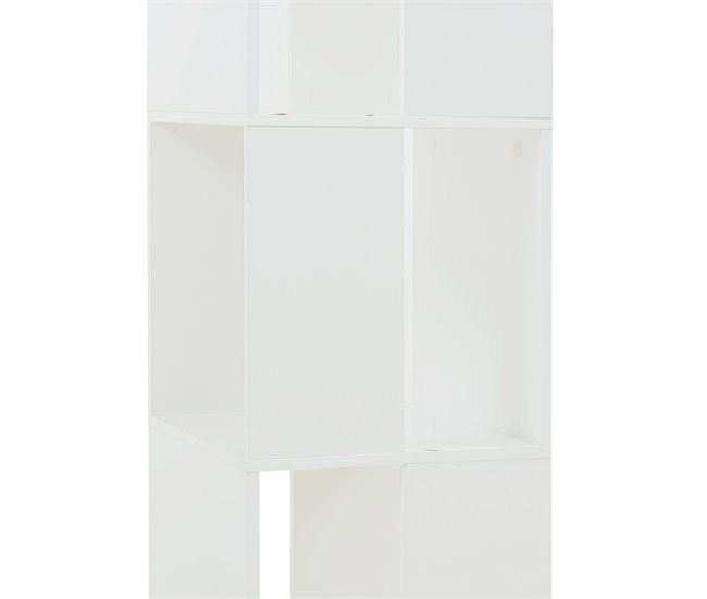 Estantería giratoria Fjelmarirg de 3 niveles MDF [en.casa] Blanco