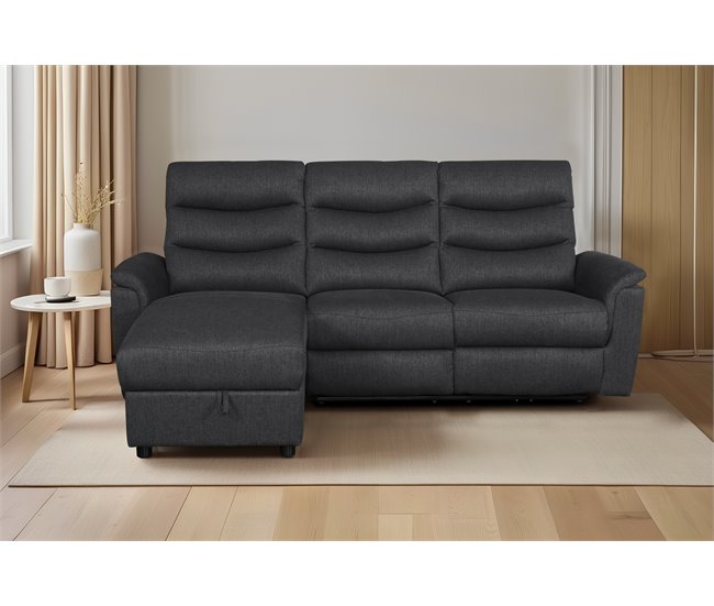 Chaise loungue relax FAMILY eléctrico Antracita