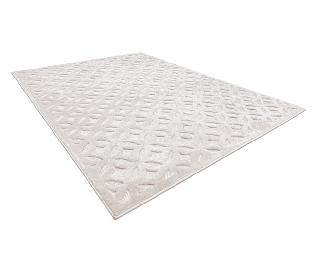 Alfombra SANTO sisal 58507 Calado art déco 180x270 Crema