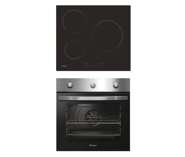 Conjunto placa vitro y horno multifunción CANDY PCI27xCH63CC/4U2 Negro