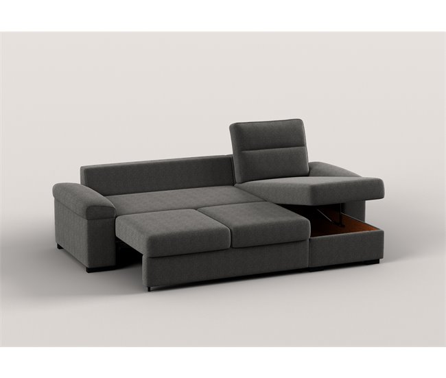 Chaise longue reversible con cama ERIC Gris