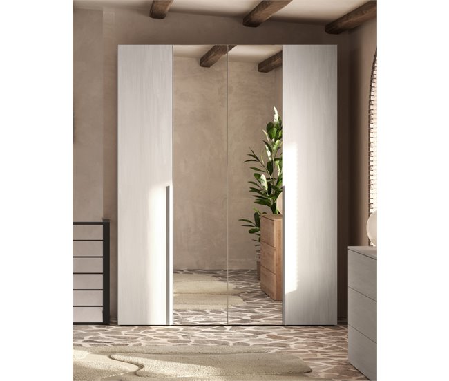 Dormitorio completo NAPOLI espejo Blanco