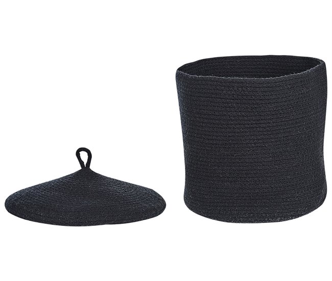 Beliani Estante de baño pequeño SILOPI Negro