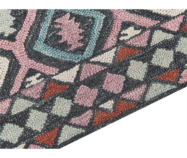 Beliani Alfombra de pelo corto HAYMANA 200x200 Multicolor