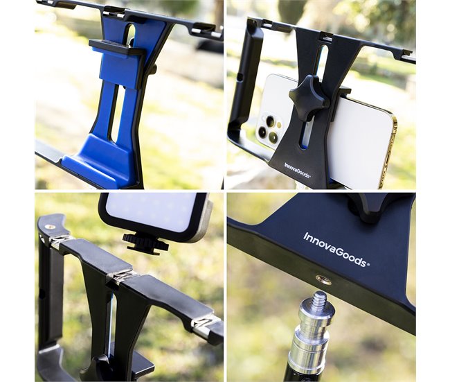 Soporte para Smartphone con Estabilizador Manual STAFECT Negro