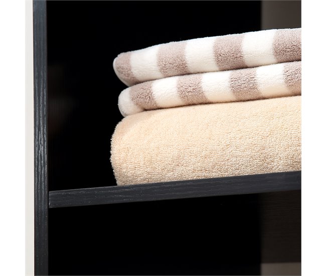 Armario Ropero Melamina de Madera HOMCOM Negro