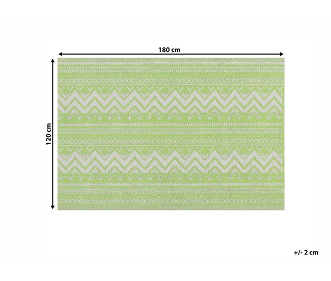 Beliani Alfombra de exterior NAGPUR 120x180 Turquesa