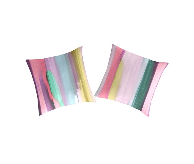 2 fundas de almohada LOANE Rosa