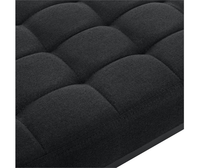 Banco Salta tapizado tela / metal 120x38 Gris