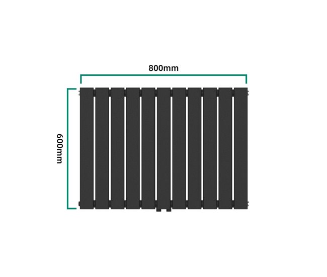 Radiador de panel Nore de Diseño monocapa tubular acero Blanco