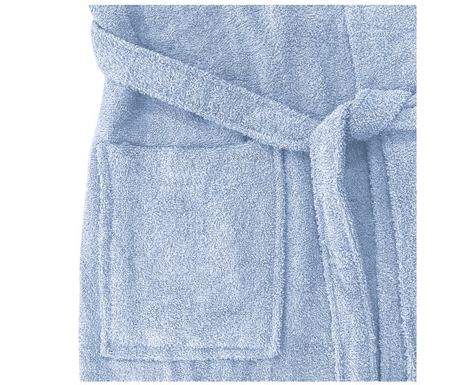 Acomoda Textil – Albornoz Unisex de Rizo Azul Claro